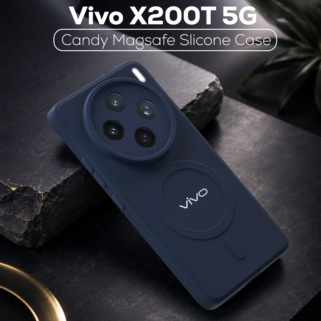VIVO X200T 5G Candy Silicone Luxury Matte Back Cover with Camera  Protection