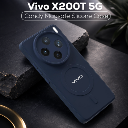 VIVO X200T 5G Candy Silicone Luxury Matte Back Cover with Camera  Protection