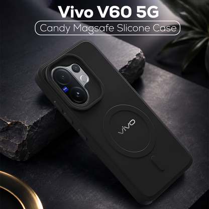 VIVO V60 5G Candy Silicone Luxury Matte Back Cover with Camera  Protection