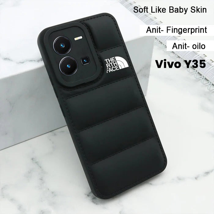 VIVO V25 The North Face Puffer Edition Black Bumper Back Case