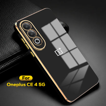 ONEPLUS NORD CE 4 5G ULTRA-SHINE GOLD ELECTROPLATED LUXURIOUS  BACK CASE WITH CAMERA PROTECTION