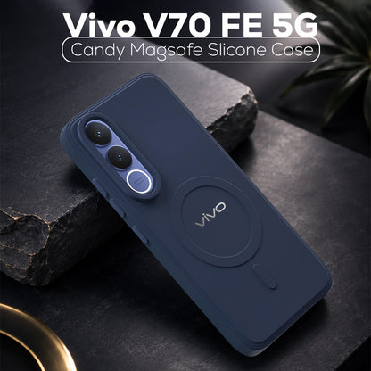 VIVO V70 FE 5G Candy Silicone Luxury Matte Back Cover with Camera  Protection
