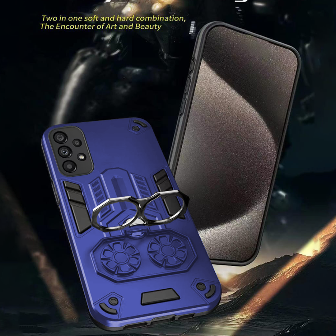 Samsung Galaxy A53 5G Armor knight Series Camera Protection 2 in 1 Shockproof Phone Cover with Kickstand