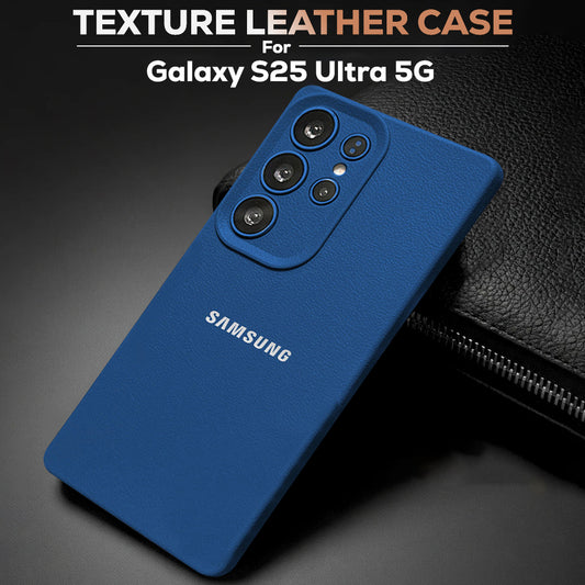 Samsung Galaxy S25 Ultra 5G Solid Color Leather Texture Matte Phone Back Case