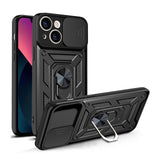 IPhone 13/14/15 5G Armor Military-grade Case With Sliding Camera Cover & 360 Kickstand