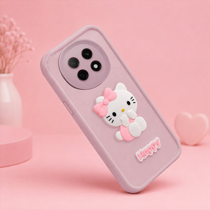 OPPO F29 PRO 5G Soft Silicone 3D Hello Kitty character design Back Case with Camera Protection