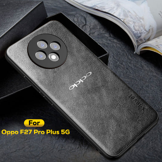 OPPO F27 PRO PLUS 5G Business Style PU LEATHER PROTECTIVE BACK CASE WITH CAMERA PROTECTION
