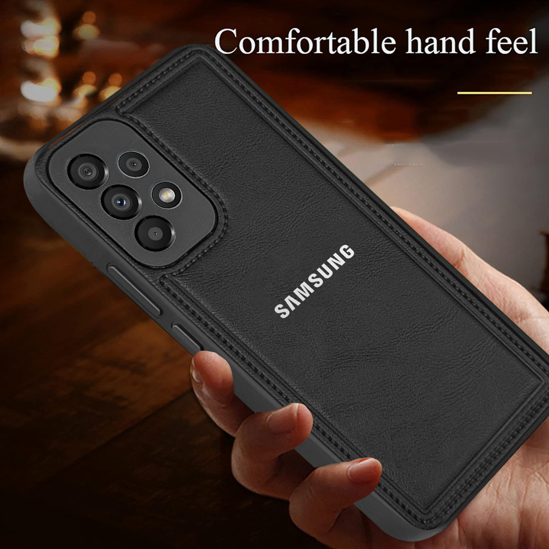 Samsung Galaxy A53 5G Vintage Leather Stitched Protective Back Case