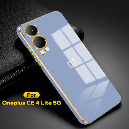 ONEPLUS NORD CE 4 LITE 5G ULTRA-SHINE GOLD ELECTROPLATED LUXURIOUS  BACK CASE WITH CAMERA PROTECTION