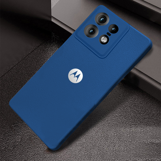 MOTO EDGE 50 PRO 5G Solid Color Leather Texture Matte Phone Back Case