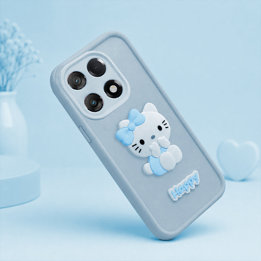 ONEPLUS 13R 5G Soft Silicone 3D Hello Kitty character design Back Case with Camera Protection
