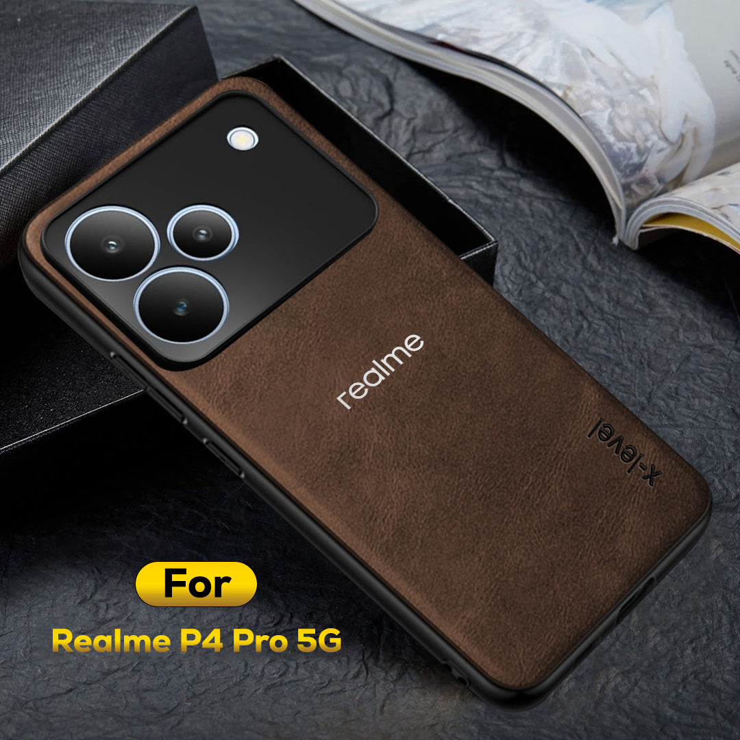 REALME P4 PRO 5G  Business PU Leather Back Case