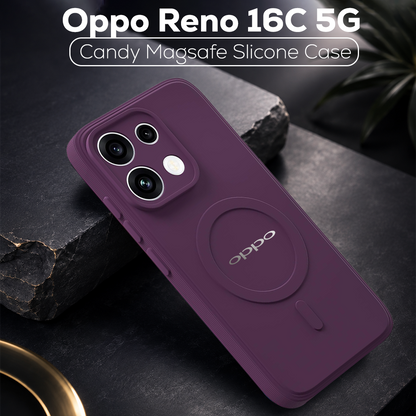 OPPO Reno 16C 5G Candy Silicone Luxury Matte Back Cover with Camera  Protection