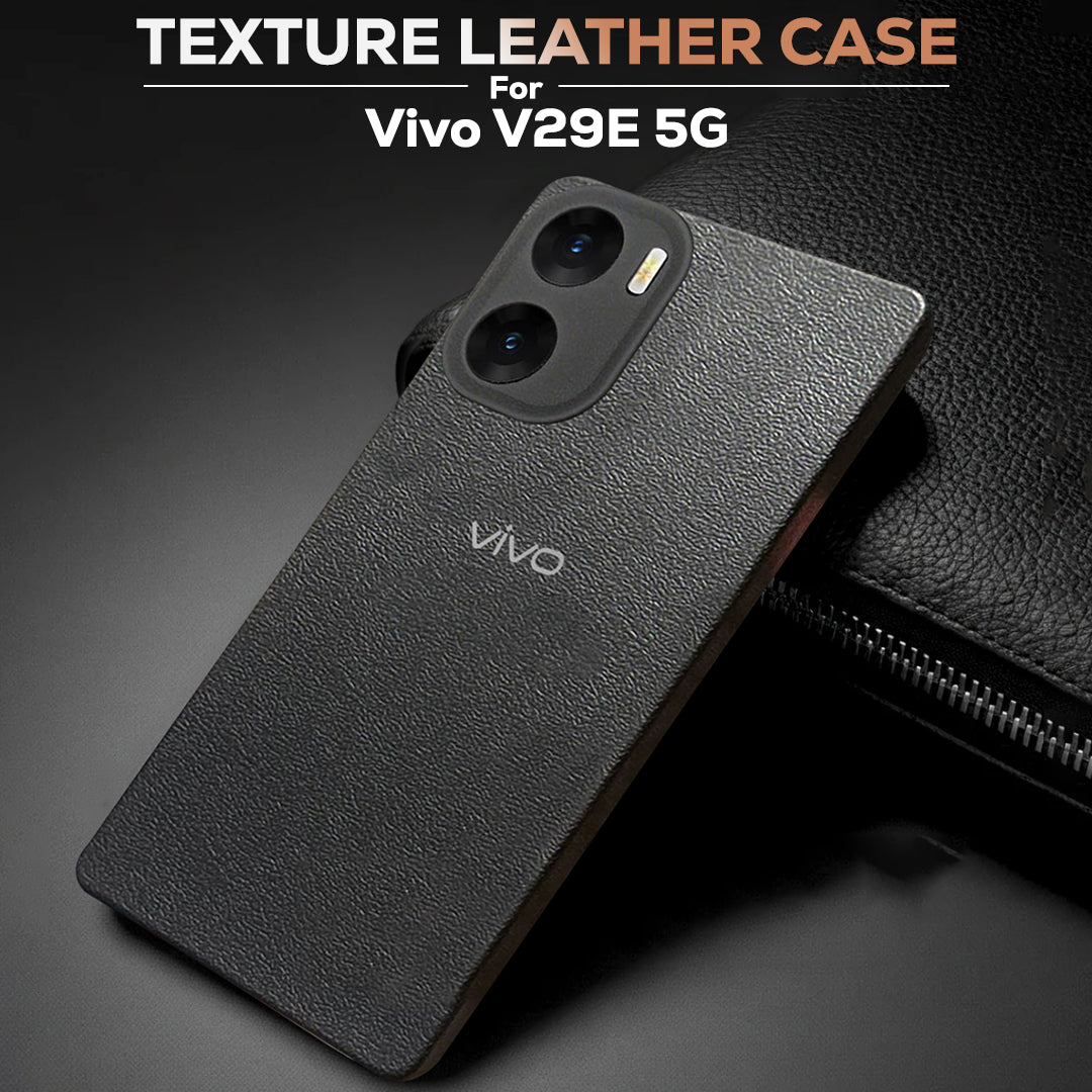 Vivo V29e 5G Solid Color Leather Texture Matte Phone Back Case