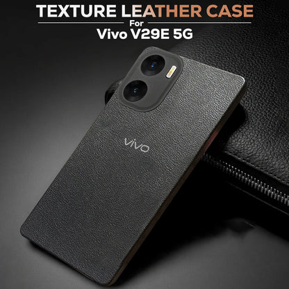 Vivo V29e 5G Solid Color Leather Texture Matte Phone Back Case