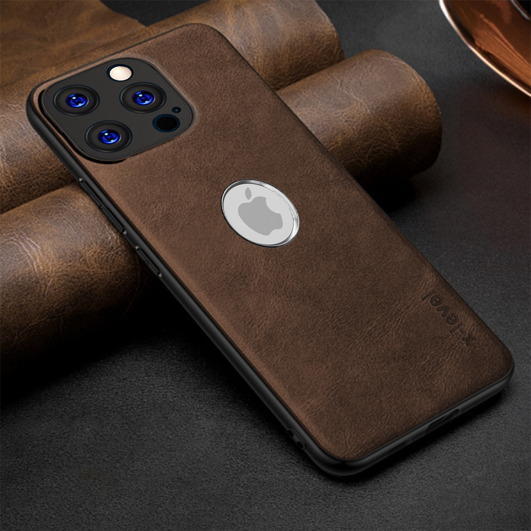IPHONE 13 PRO 5G Business Style PU LEATHER PROTECTIVE BACK CASE WITH CAMERA PROTECTION