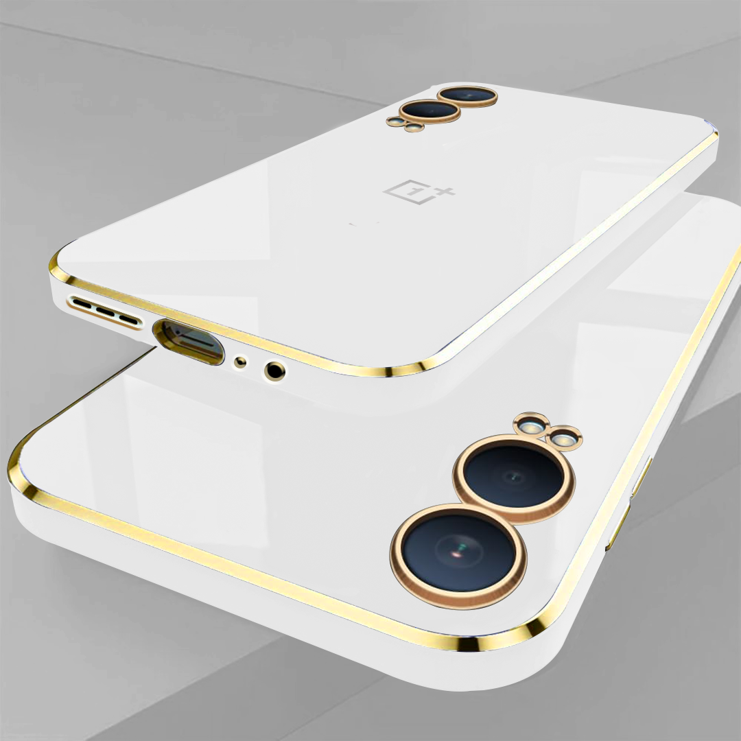 ONEPLUS NORD CE 4 LITE 5G ULTRA-SHINE GOLD ELECTROPLATED LUXURIOUS  BACK CASE WITH CAMERA PROTECTION