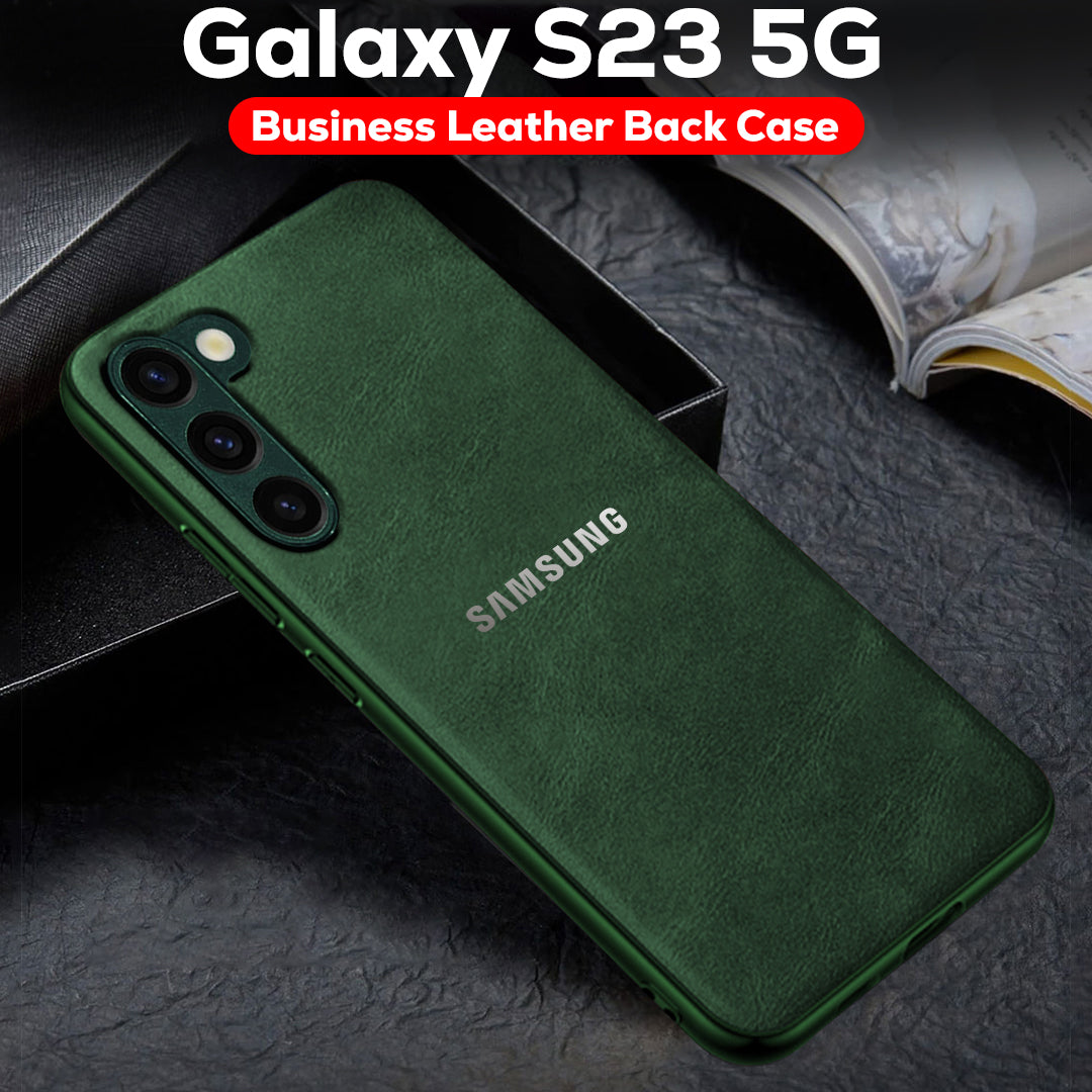 GALAXY S23 5G  Business Style  PU LEATHER PROTECTIVE BACK CASE WITH CAMERA PROTECTION