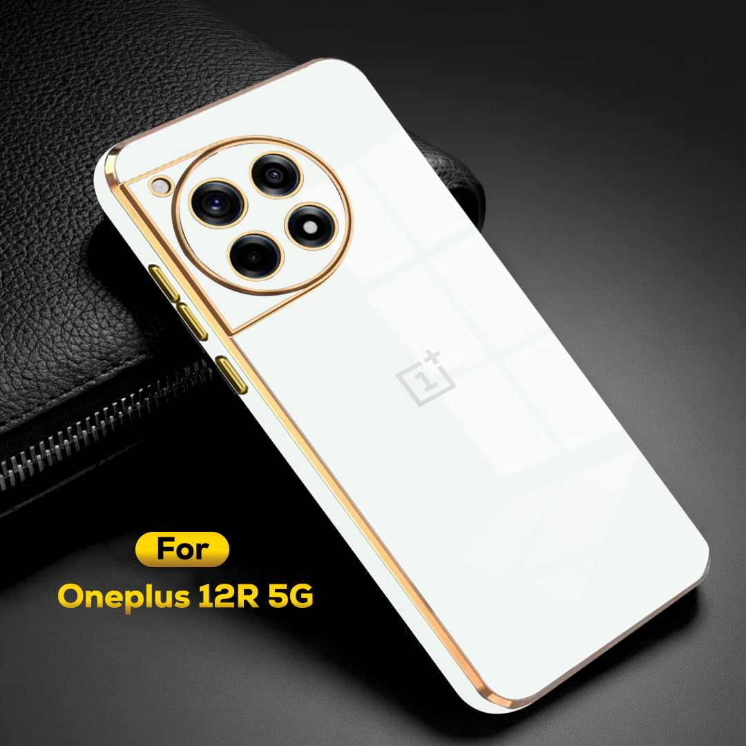 OnePlus 12R 5G ULTRA-SHINE LUXURIOUS  BACK CASE WITH CAMERA PROTECTION