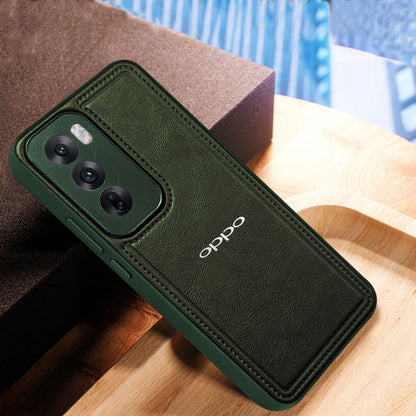 OPPO RENO 12/12 PRO 5G Vintage Leather Stitched Protective Back Case