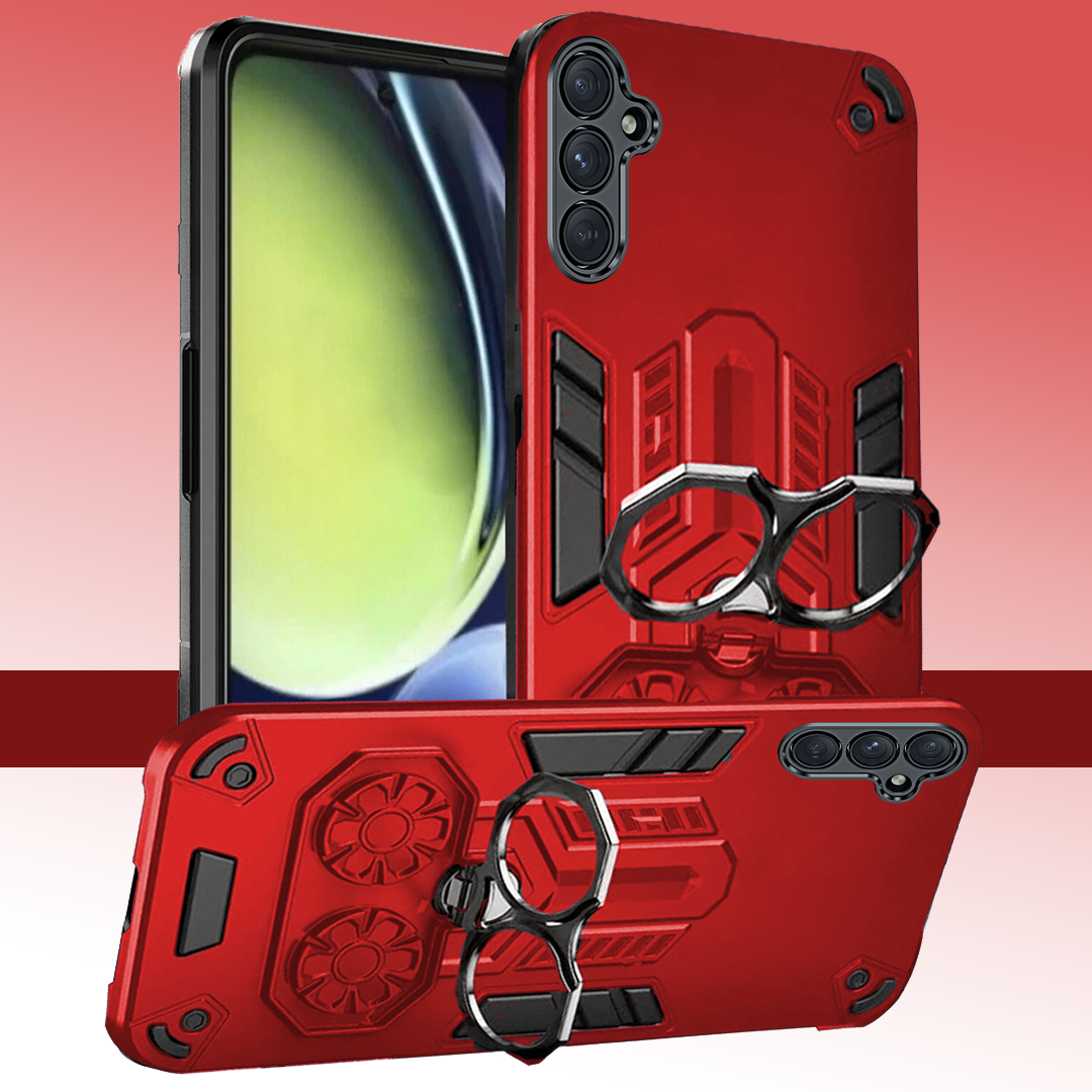 Samsung S24 5G Armor knight Series Camera Protection 2 in 1 Shockproof Phone Cover with Kickstand