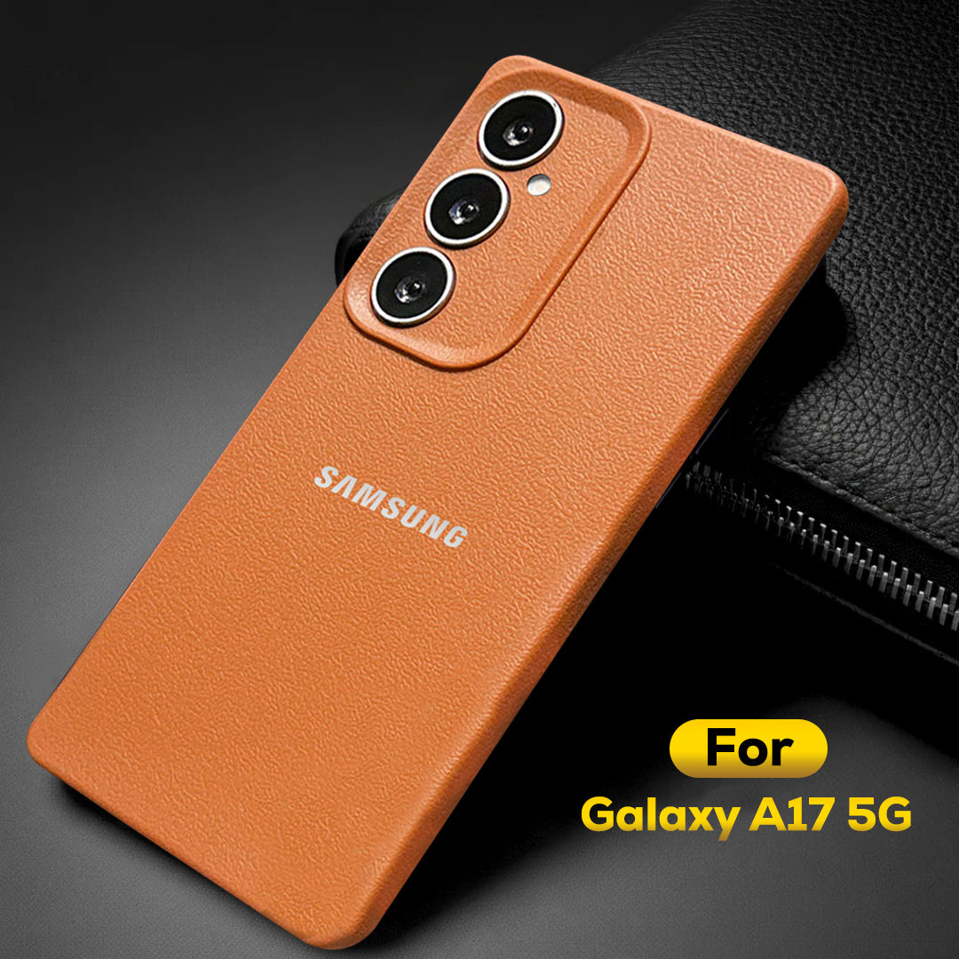 Samsung Galaxy A17 5G Solid Color Leather Texture Matte Phone Back Case