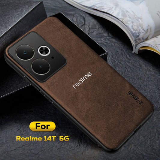 REALME 14T 5G Business PU Leather Back Case
