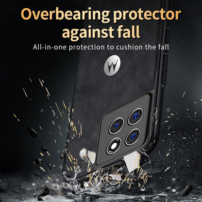 MOTOROLA EDGE 60 FUSION 5G  Business Style PU LEATHER PROTECTIVE BACK CASE WITH CAMERA PROTECTION