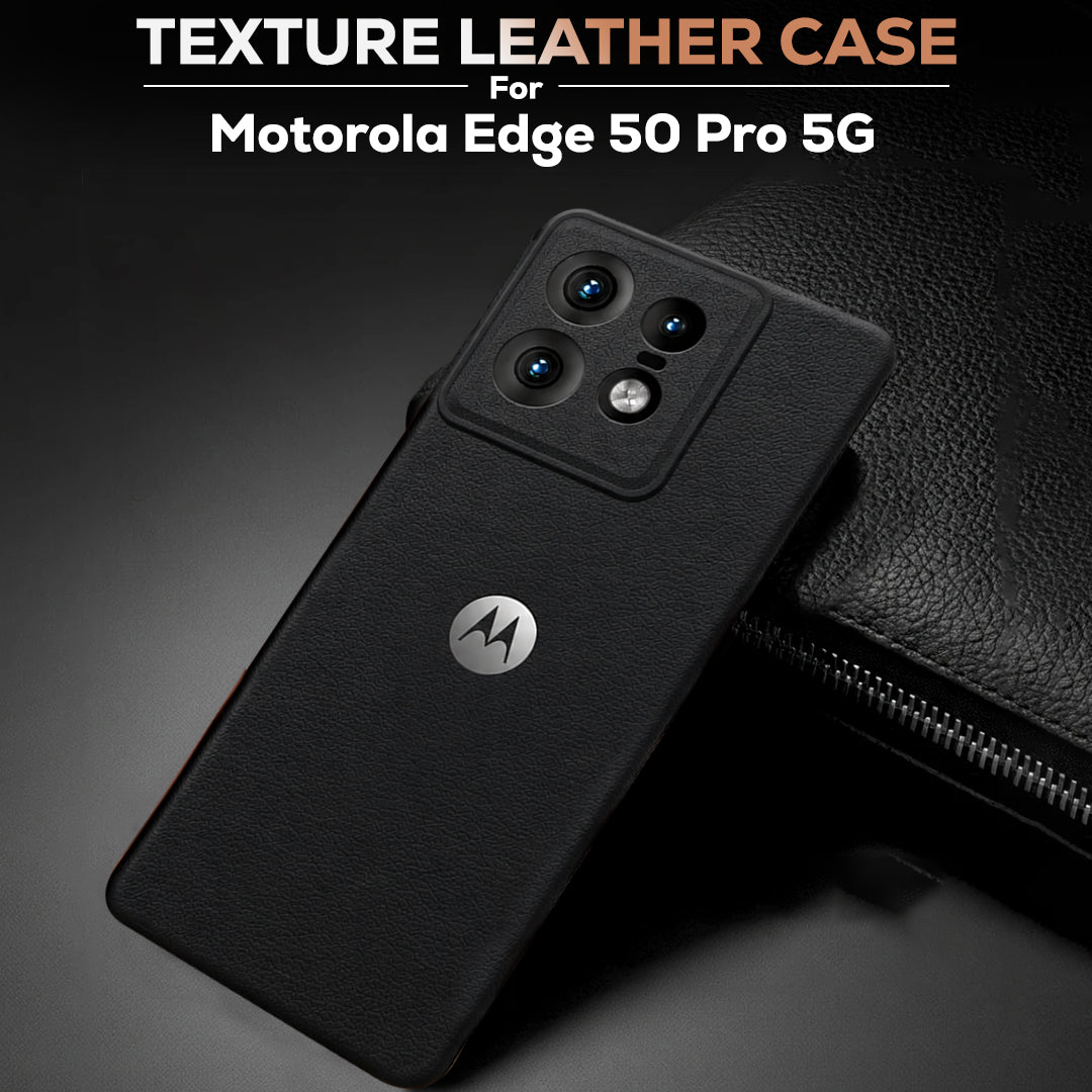 MOTO EDGE 50 PRO 5G Solid Color Leather Texture Matte Phone Back Case