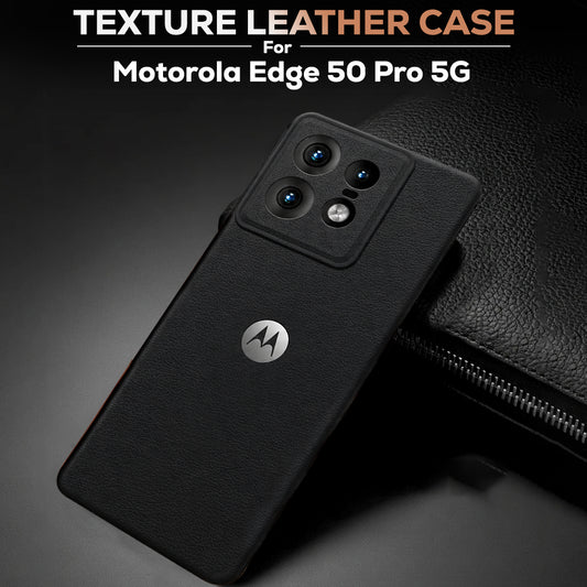 MOTO EDGE 50 PRO 5G Solid Color Leather Texture Matte Phone Back Case