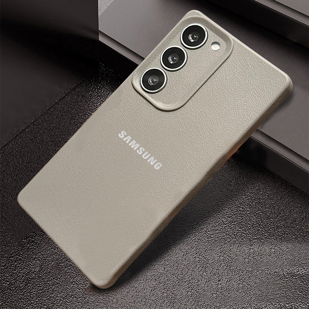 Samsung Galaxy S23 5G Solid Color Leather Texture Matte Phone Back Case