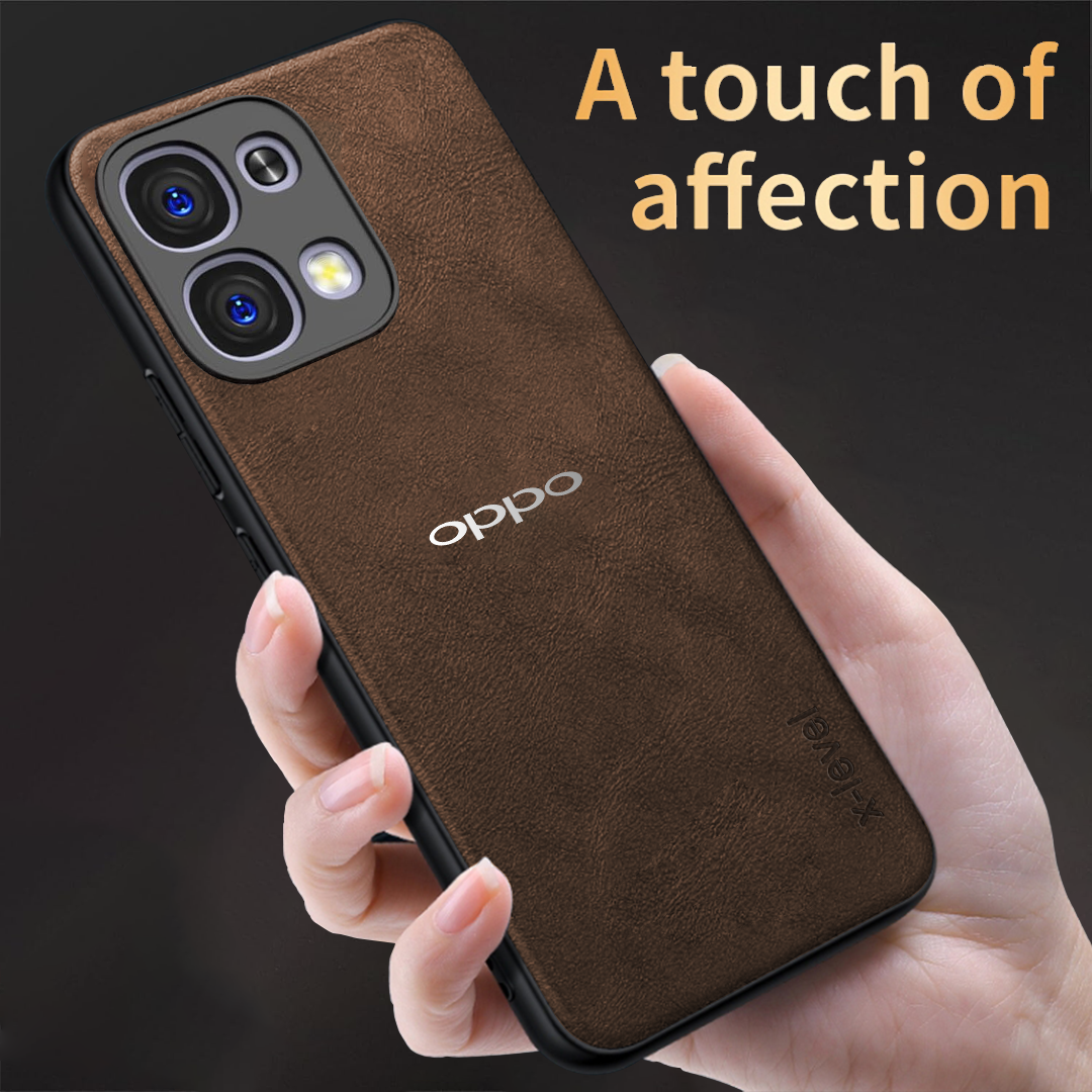 OPPO F33 5G  Business Style PU LEATHER PROTECTIVE BACK CASE WITH CAMERA PROTECTION