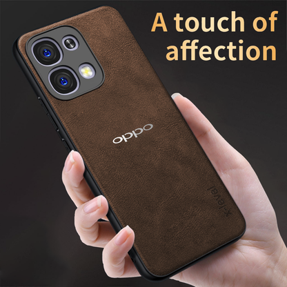 OPPO F33 5G  Business Style PU LEATHER PROTECTIVE BACK CASE WITH CAMERA PROTECTION