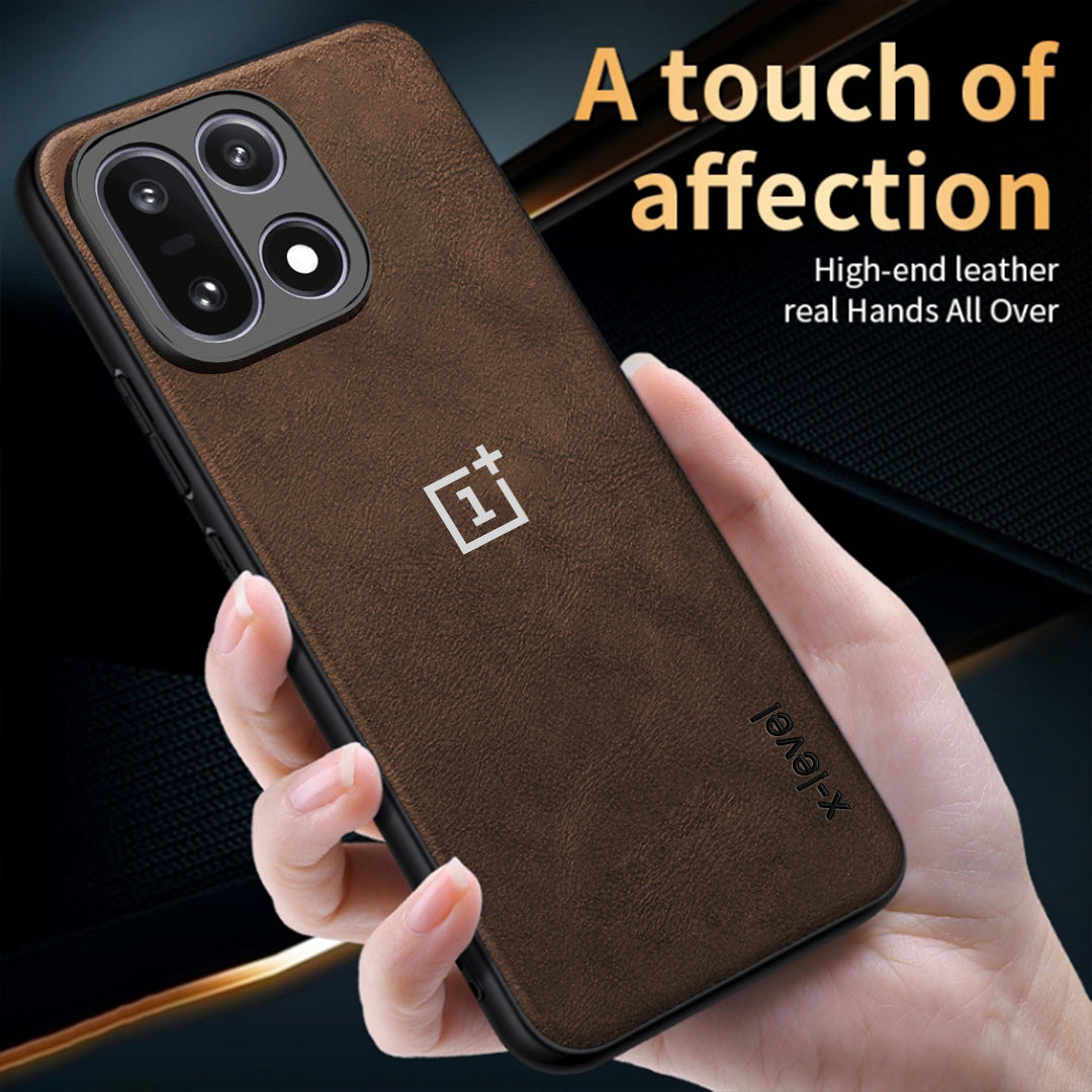 ONEPLUS 15 5G Business Style PU LEATHER PROTECTIVE BACK CASE WITH CAMERA PROTECTION
