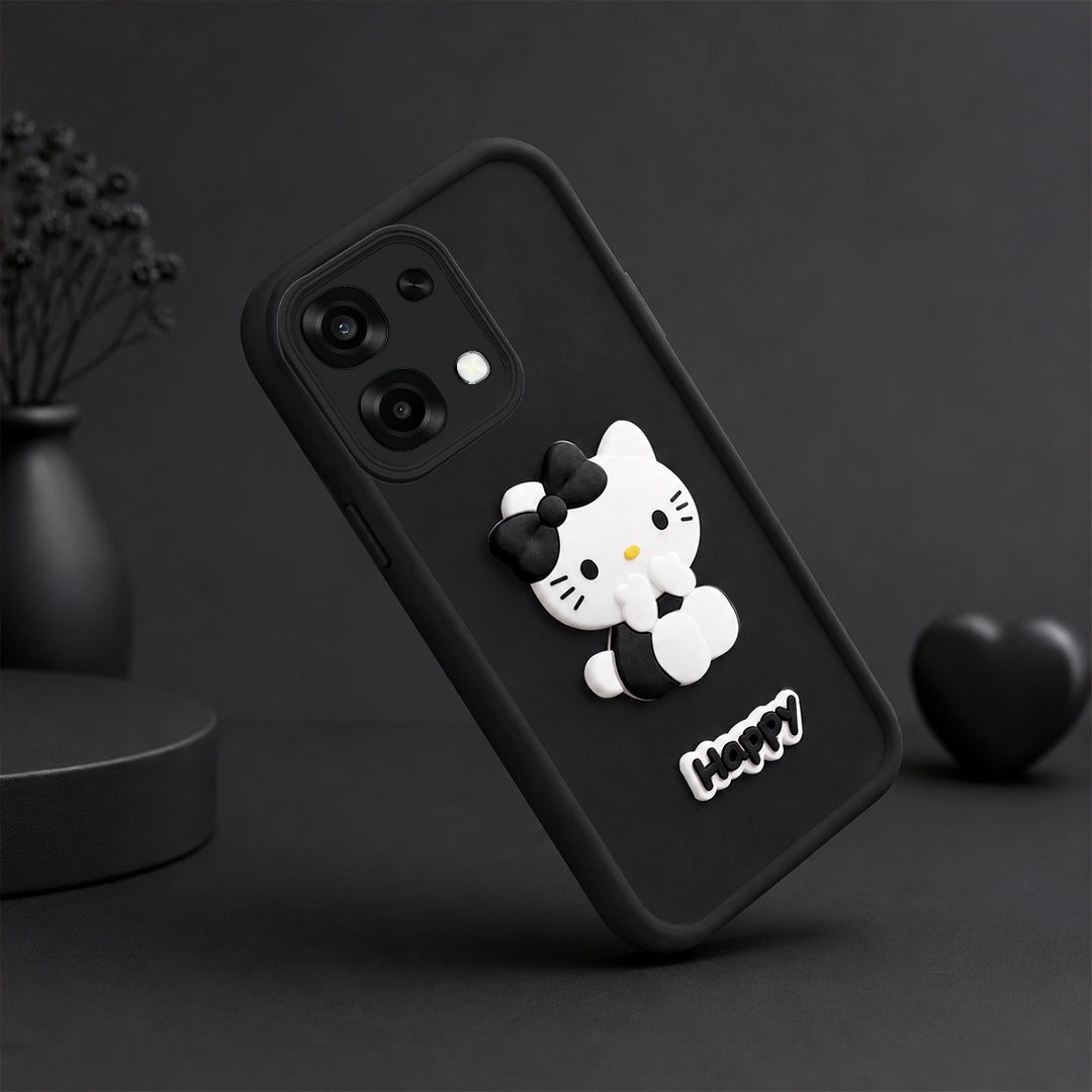 VIVO Y51 PRO 5G Soft Silicone 3D Hello Kitty character design Back Case with Camera Protection