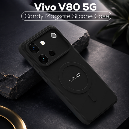 VIVO V80 5G Candy Silicone Luxury Matte Back Cover with Camera  Protection