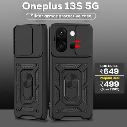 ONEPLUS 13s 5G Armor Military-grade Case With Sliding Camera Cover & 360 Kickstand