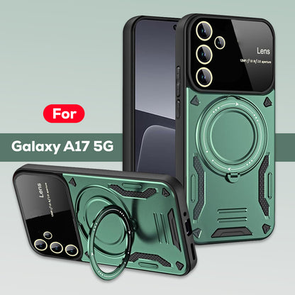 SAMSUNG GALAXY A17 5G Heavy Duty Rugged Shockproof Camera Lens Protector Phone Cover with Kickstand