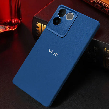 VIVO T2 PRO 5G Solid Color Leather Texture Matte Phone Back Case