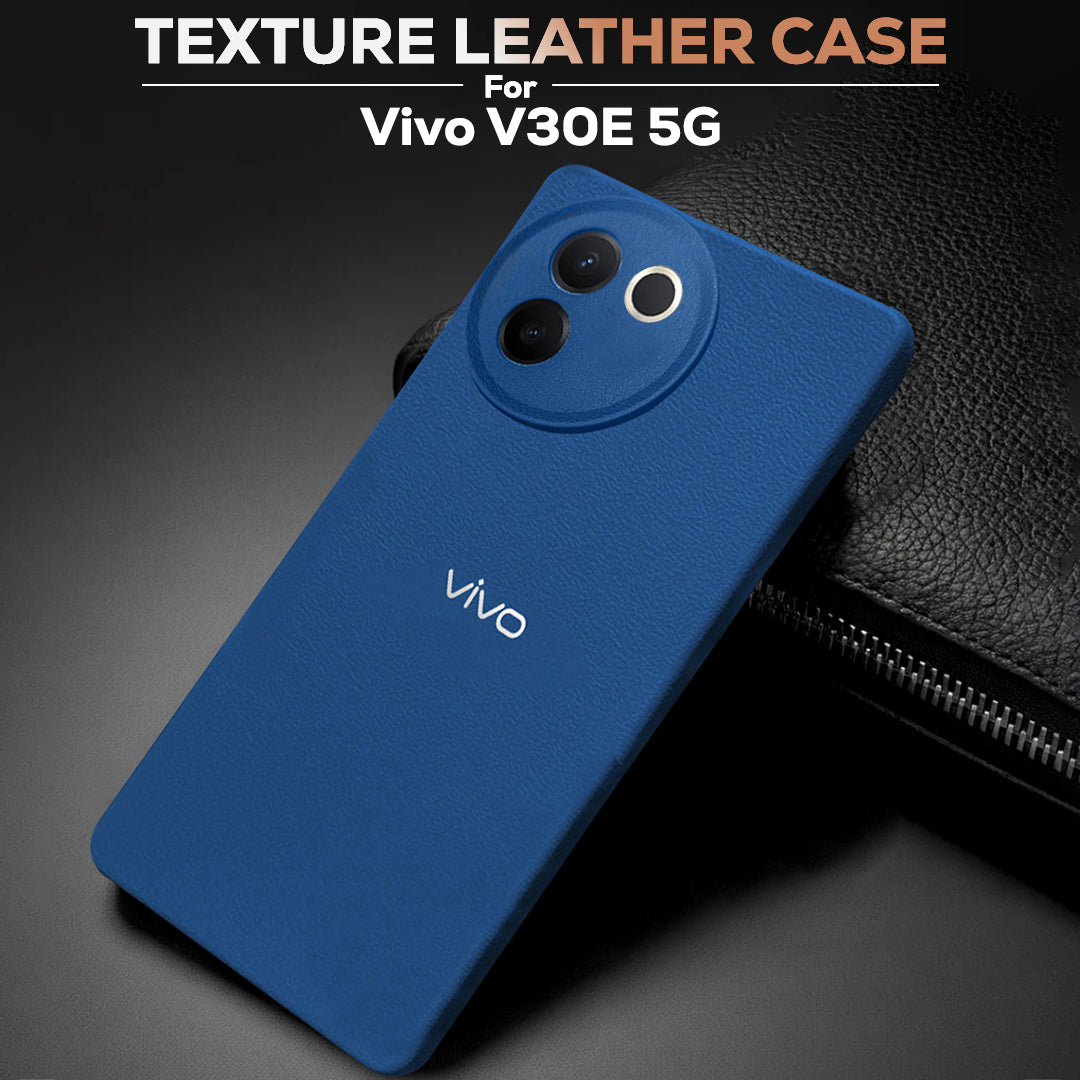 Vivo V30e 5G Solid Color Leather Texture Matte Phone Back Case