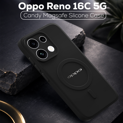 OPPO Reno 16C 5G Candy Silicone Luxury Matte Back Cover with Camera  Protection