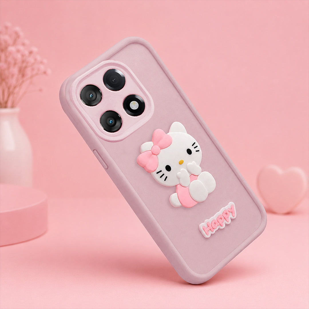 ONEPLUS 11R 5G Soft Silicone 3D Hello Kitty character design Back Case with Camera Protection