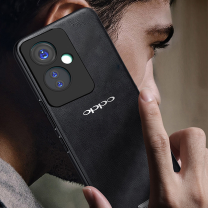 OPPO A79 5G Business Style PU LEATHER PROTECTIVE BACK CASE WITH CAMERA PROTECTION