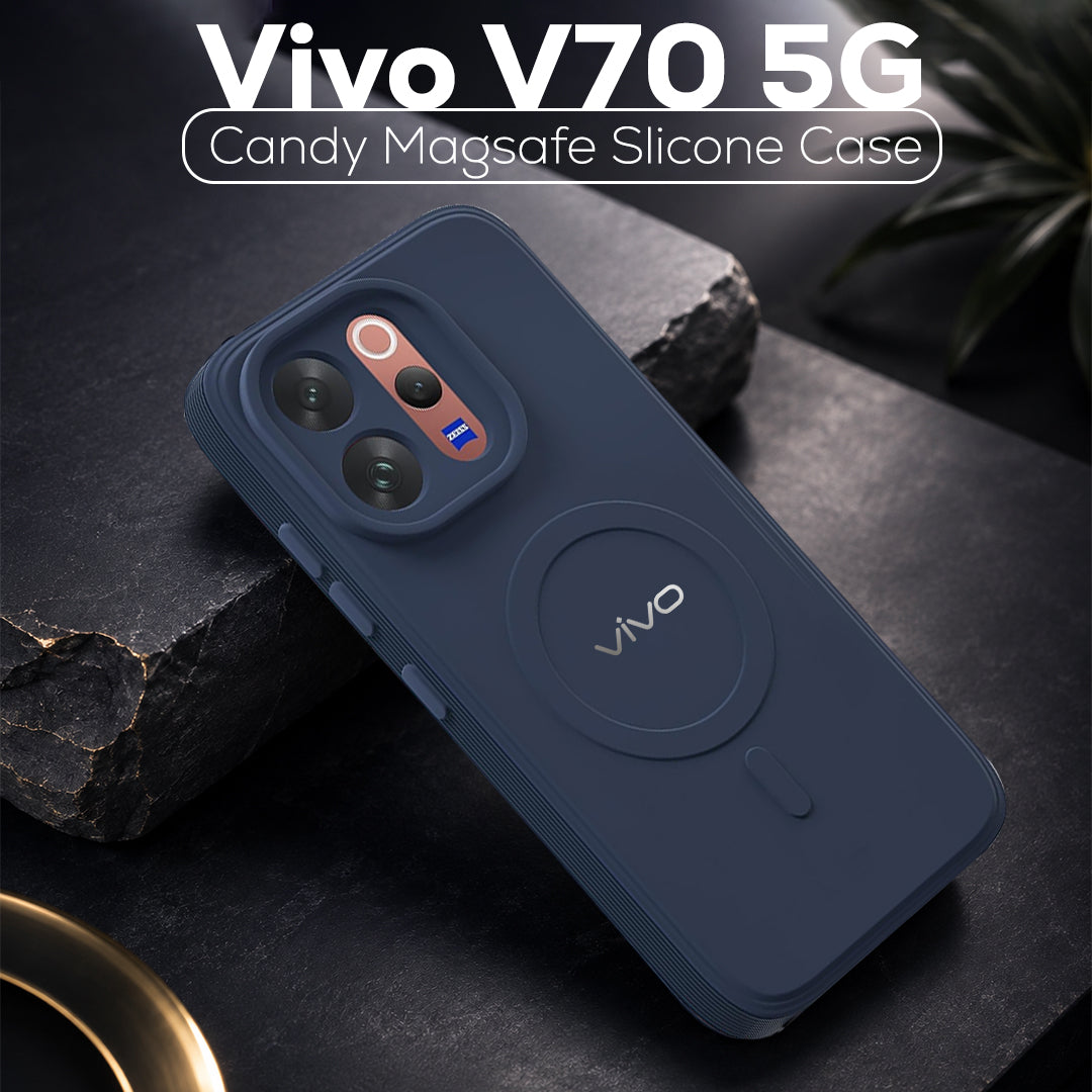 VIVO V70 5G Candy Silicone Luxury Matte Back Cover with Camera  Protection