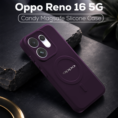 Oppo Reno 16 5G Candy Silicone Luxury Matte Back Cover with Camera Lens Protection