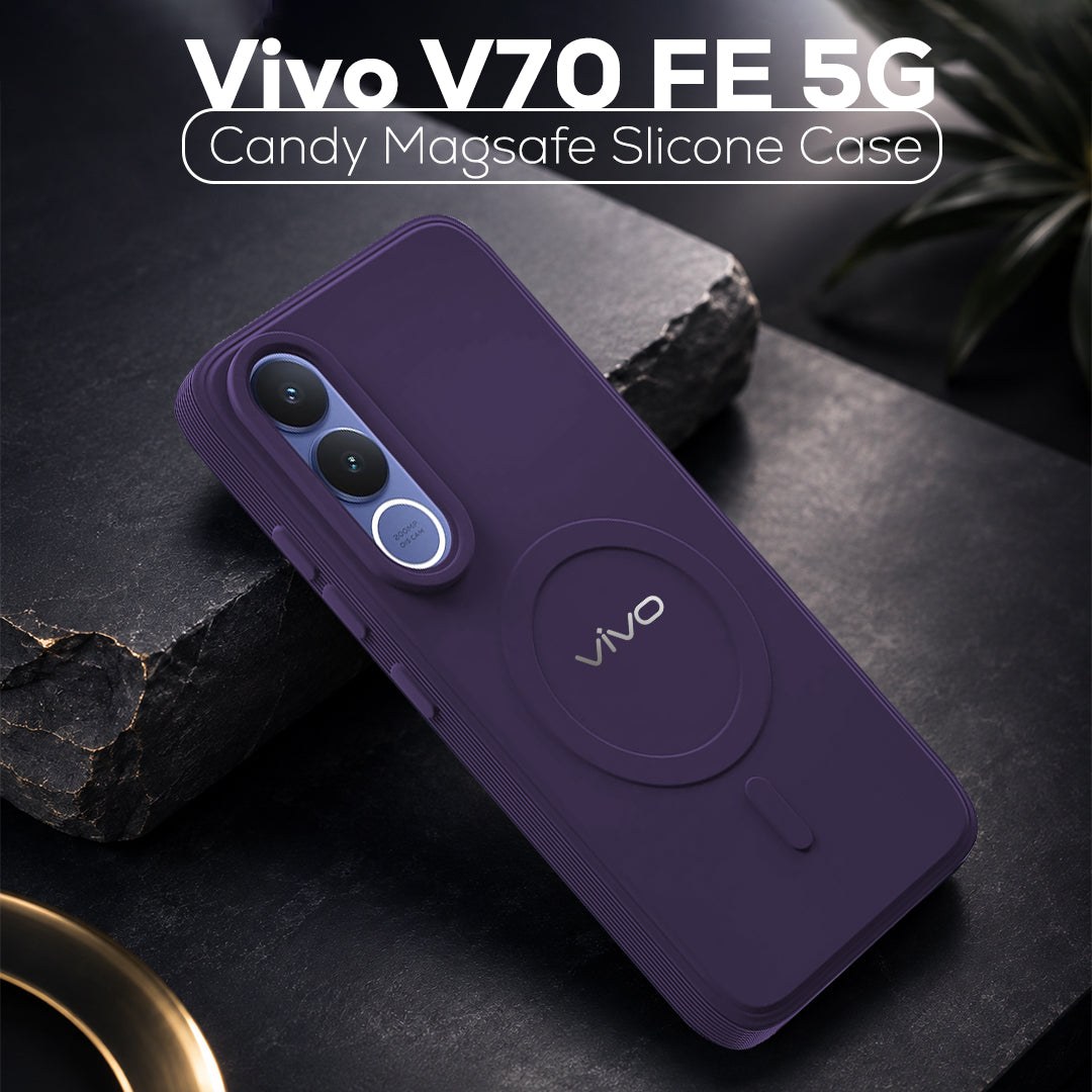 VIVO V70 FE 5G Candy Silicone Luxury Matte Back Cover with Camera  Protection