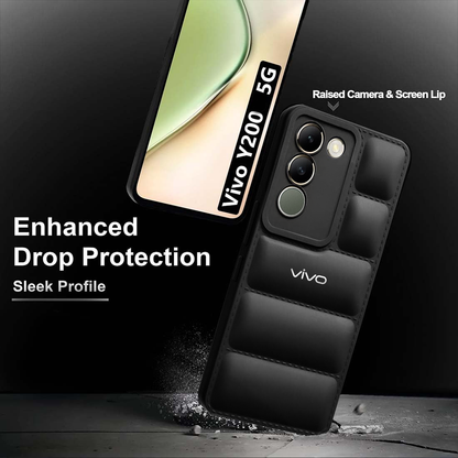 VIVO Y200E 5G The Puffer Edition Soft Material Down Jacket Phone Case