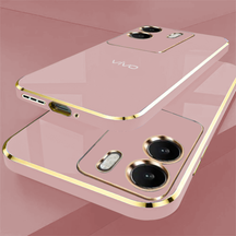 VIVO V29E 5G ULTRA-SHINE GOLD ELECTROPLATED LUXURIOUS  BACK CASE WITH CAMERA PROTECTION