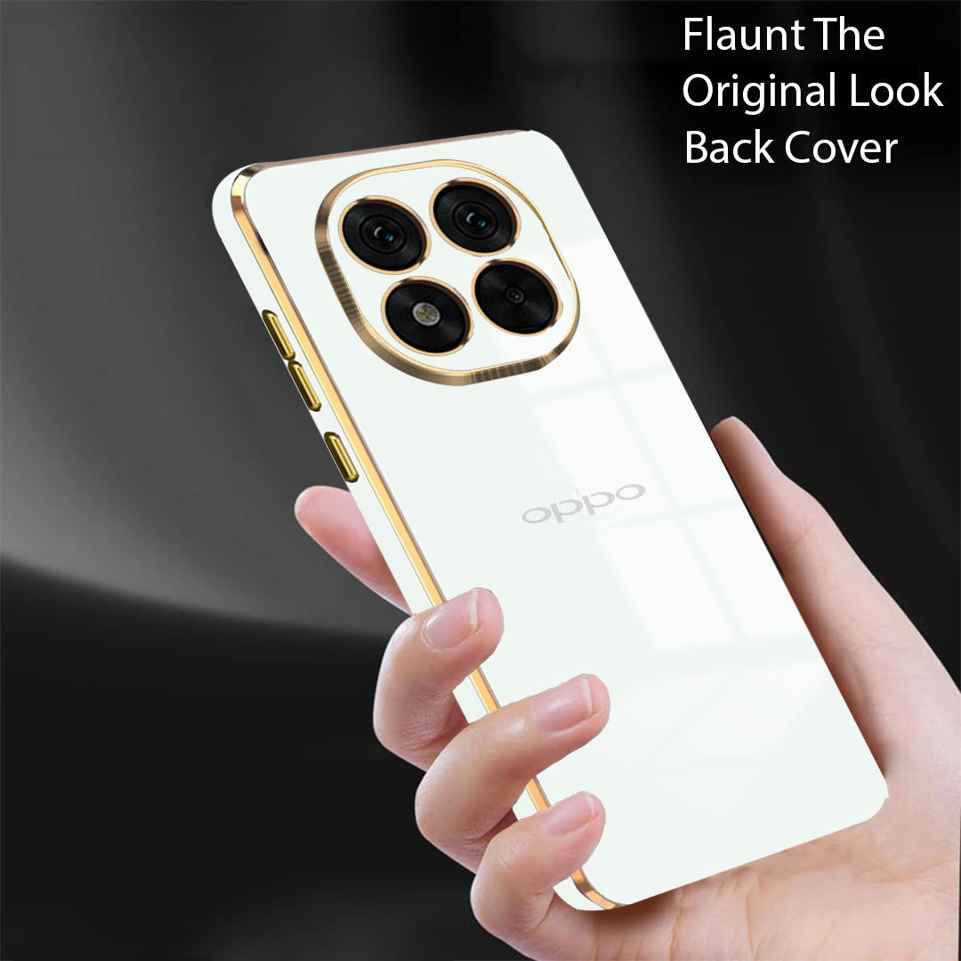 OPPO F29 5G ULTRA-SHINE GOLD ELECTROPLATED LUXURIOUS  BACK CASE WITH CAMERA PROTECTION