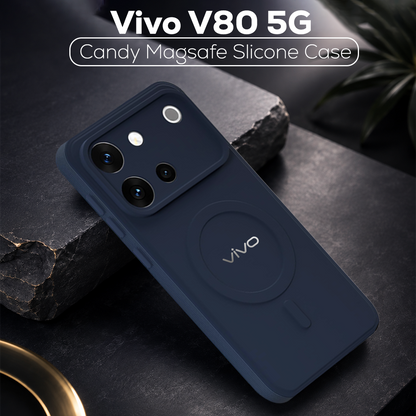 VIVO V80 5G Candy Silicone Luxury Matte Back Cover with Camera  Protection
